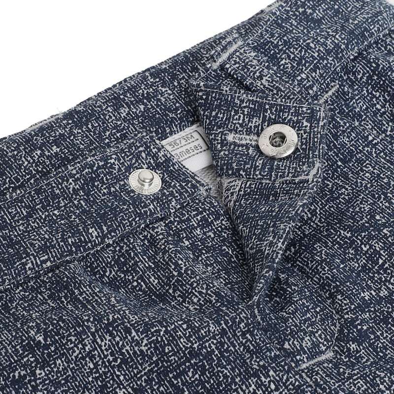 Boys Blue Solid Long Trousers image number 3